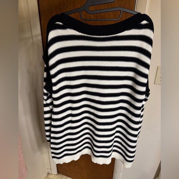 Lane Bryant-Black/White Striped Sweater - Picture 15 of 15